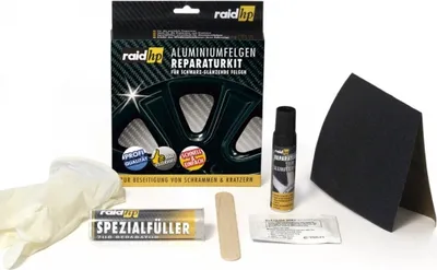 Produktbild von raid hp Alufelgen Reparatur Set Felgendoktor Kit Felgen Reiniger schwarz