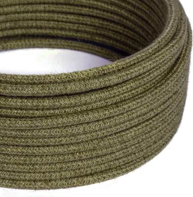 Immagine prodotto di Creative-Cables Cavo elettrico rivestito in juta, 3 x 0,75 mm², 1 m, Marrone Corteccia, Rotondo