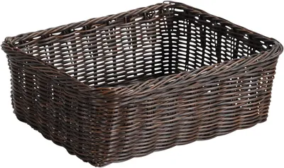 Produktbild von Kesper 17863 Brotkorb aus Kunststoffgeflecht, 32 x 26 x 11 cm, braun-schwarz
