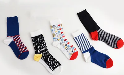 Produktbild von MEGAGROUP 5 Paar Casual Socken Stricksocken Baumwolle 40-44 Strümpfe