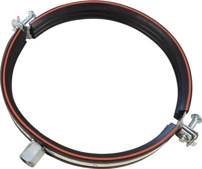 Produktbild von Rohrschelle V2A Ø 160 mm mit Gummieinlage 2-teilig, M8