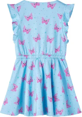 Immagine prodotto di Abito da Bambina con Bottoni Senza Maniche Blu 104