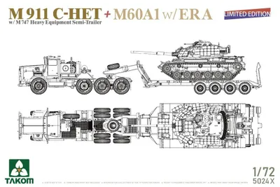 Imagen del producto de TAKOM MODEL TAK5024X: M911 C-HET + M60A1 con sistema ERA