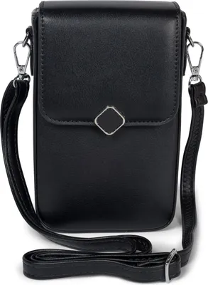 Produktbild von styleBREAKER Damen Box Bag Umhängetasche Einfarbig mit Magnetverschluss, 8 Kartenfächer mit Druckknopf, Crossbag 02012399