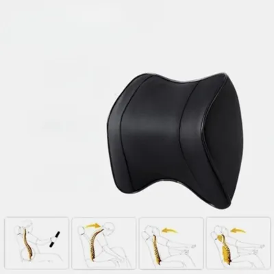 Produktbild von OKWISH Nackenkissen, Auto-Nackenkissen – ergonomisches Kopfstützkissen, Autokopfstütze Nackenkissen, Atmungsaktives Auto Nackenkissen, Schwarz