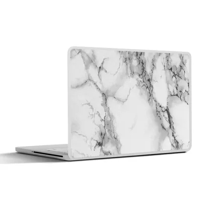 Produktbild von MuchoWow® Laptop Aufkleber Sticker Cover Marmor - Stein - Weiß - Grau - Schwarz - Marmoroptik 30x21 cm - Sticker für Laptop - Selbstklebend