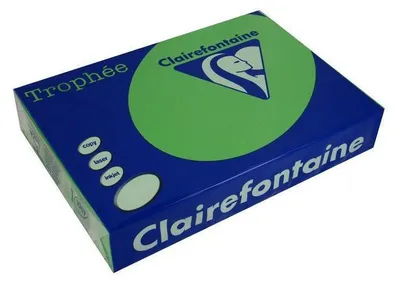 Produktbild von Clairefontaine Trophee 1992C Color billardgrün 80g/m² DIN-A3 - 500 Blatt