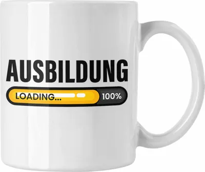 Produktbild von Trendation -  Azubi Loading Tasse Geschenk für Azubis Bester Auszubildender Prüfung Bestanden Azubi (Weiß)