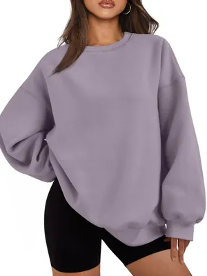 Obrázok produktu pre Dámska mikina EFAN, oversized strih, materiál: fleece, okrúhly výstrih, pohodlný kúsok