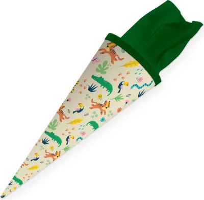 Produktbild von itenga Geschwister Schultüte 35cm "Dschungeltiere"