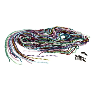 Immagine prodotto di Collana di perline colorate, D: 1,5 mm, colori assortiti, occhielli, 10x80cm