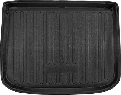 Image de Tapis De Coffre Sur Mesure Pour Volkswagen Tiguan 2007-2015 5-Seats, Noir, Antidérapant, Bord Haut, Toutes Saisons