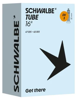 Produktbild von Schwalbe Schlauch DV3 32mm (16") 47/62-305 Modell 2026