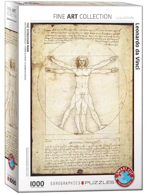 Zdjęcie produktu dla Puzzle 1000 elementów Człowiek Witruwiański Leonardo da Vinci