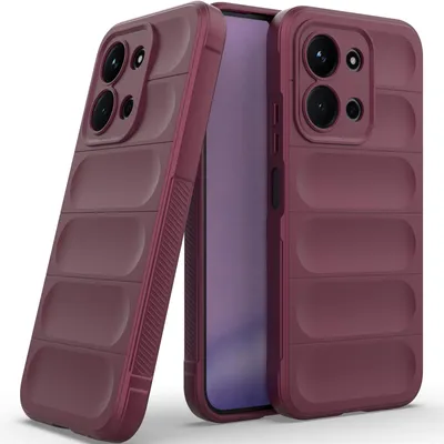 Produktbild von Handyhülle für Xiaomi Redmi 15C 5G/4G Weich TPU Silikon Stossfest Anti-rutsch Hülle bordeaux