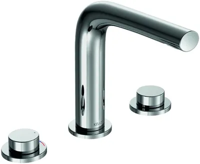 Produktbild von Keuco Dreiloch-Waschtischarmatur 150 EDITION 400 ohne Zugstangen-Ablaufgarnitur Bronze gebürstet 51515030100