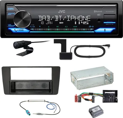 Produktbild von JVC KD-X482DBT Bluetooth DAB USB Einbauset für Skoda Octavia 2 Yeti 5L