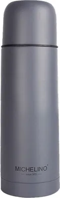 Produktbild von Michelino 0,5 Liter Isolierkanne Thermoflasche Isolierflasche Nora GRAU 54544