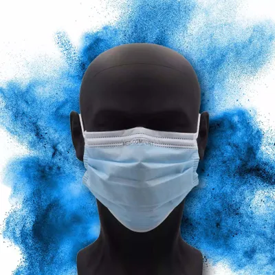 Produktbild von OP Maske, blau, Typ IIR, Med-Comfort