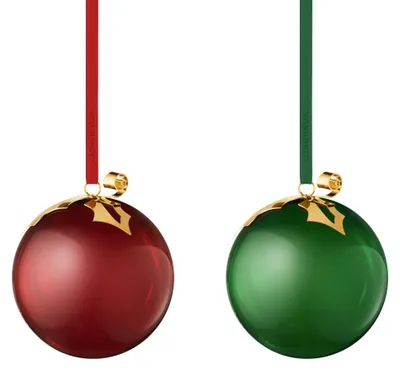 Imagen del producto de Georg Jensen – Adornos navideños, colección 2026, set de 2, vidrio