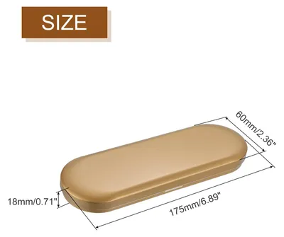 Produktbild von Metalldosen mit Deckel, 1 Stk. Kleine Blechdose 175*60*18mm Metalldose fš¹r Sš¹?igkeiten und kleinen Gegenst?nden - Golden