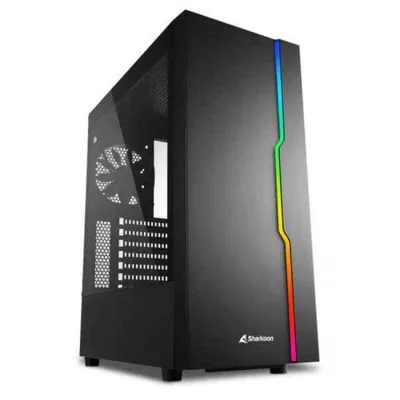 Produktbild von Sharkoon RGB Slider - Midi Tower - PC - Weiß - ATX - micro ATX - Mini-ITX - Gaming - Multi