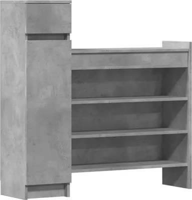 Immagine prodotto di Scarpiera Grigio Cemento 100,5x28x100 cm in Legno Multistrato