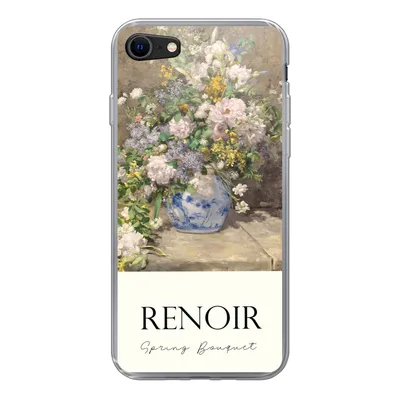 Produktbild von MuchoWow® Handyhülle Schutzhülle Hülle für iPhone SE 2020 Kunst - Blumen - Alte Meister Silikon Softcase Handy Hülle - Kartenbesitzer