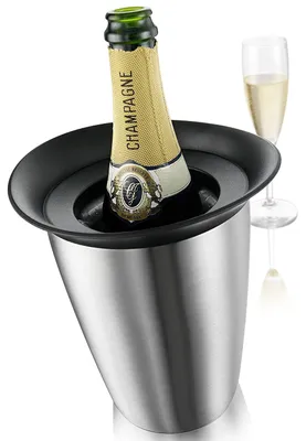 Produktbild von Vacu Vin Active Cooler Champagne Elegant, Glasflasche, Wein, Edelstahl, Einfarbig, 5 min, 1 Stück(e)