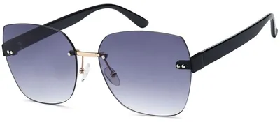 Image de styleBREAKER Lunettes de soleil pour femmes Sans monture avec verres rectangulaires teintés en polycarbonate, branches en plastique 09020145