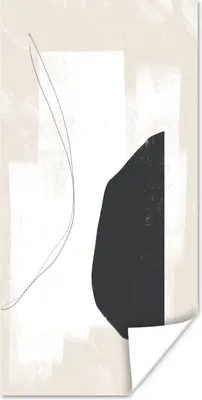 Produktbild von MuchoWow® Poster Malerei - Abstrakt - Minimalismus 20x40 cm - Plakat - Foto