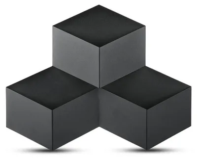 Produktbild von LED Wandleuchte VT-709-B, Schwarz, Aluminium, L 44 cm