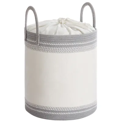 Produktbild von SONGMICS Wäschekorb, 60 L Wäschesammler, Aufbewahrungskorb mit Deckel