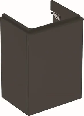 Zdjęcie produktu dla Geberit Smyle Square - Szafka pod umywalkę, 442x356x617 mm, 1 drzwi, zawiasy lewe, lava 500.351.JK.1