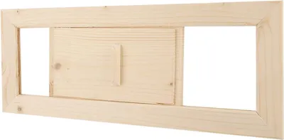 Produktbild von Holzrechteckiges Lüftungsgitter für Belüftung Dampfraum Sauna - Zubehör