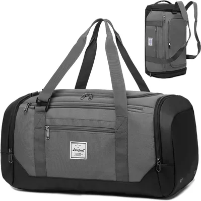 Produktbild von Sporttasche 40 l, grau, mit Schuhfach und Nassfach, für Fitness