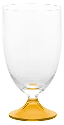 Immagine prodotto di Zafferano Calice Acqua Linea Maestro in Vetro Soda Lime Soffiato a Mano Set da 4 Pezzi Colore Ambra Design Contemporaneo Artigianale Elegante