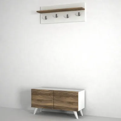 Obrázok produktu pre SOREN predsieňová zostava, biela / orech