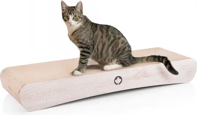 Produktbild von CanadianCat Jumbo Wave XXL, Katzenkratzbett, Freistehend, Weiß, Karton, Karton, 860 mm
