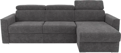 Produktbild von Doppelseitiges Schlafsofa express, Stoff anthrazitgrau - Liegefläche 160 cm - Shape-Memory-Matratze 22 cm VIZIR