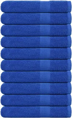 Produktbild von Handtücher FROGN 10 Stk. Blau 100x200 cm 360 g/m²