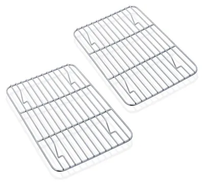 Kühlgitter-Set 2er, Edelstahl, 22,1x15,8x1,5 cm, spülmaschinengeeignet