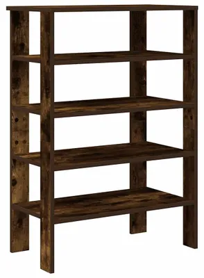 Zdjęcie produktu dla vidaXL Stojak na buty dąb wędzony 61x32x87,5 cm materiał drewnopochodny