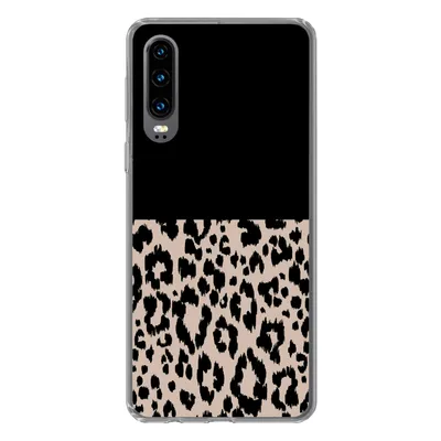Produktbild von MuchoWow® Handyhülle Schutzhülle Hülle für Huawei P30 Panther Druck - Tiere - Schwarz Silikon Softcase Handy Hülle - Kartenbesitzer
