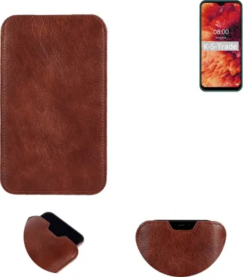 Produktbild von K-S-Trade Schutzhülle Handyhülle kompatibel mit Ulefone Note 8P Handytasche Kunstleder Sleeve in braun