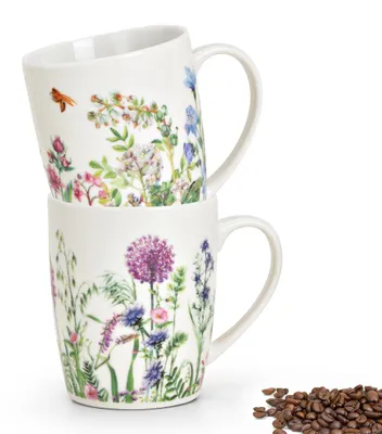Produktbild von Kaffeetassen 2er Set Blumen Bienen Frühling Sommer