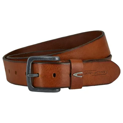 Image de Ceinture en cuir Camel Active Trail3 3 cm de large, à raccourcir cognac