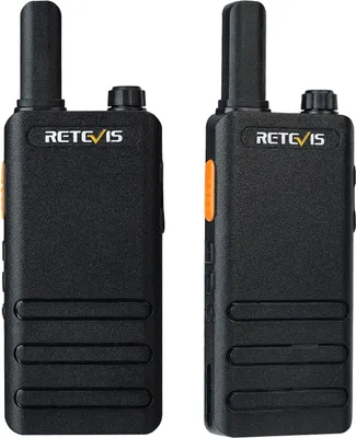 Obrázek produktu pro Retevis RT622P Vysílačka PMR446, 1620mAh ultratenká vysílačka, dobíjecí USB-C, kombinace multifunkčních tlačítek nouzového alarmu VOX, pro rodinné aktivity na kole venku (balení 2 ks)