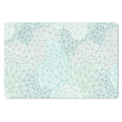 Produktbild von MuchoWow® Schreibtischunterlage Geometrie - Muster - Grün 60x40 cm - XXL Mauspad - Großes Mauspad
