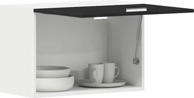 Produktbild von "im Sonderangebot"Hängeschrank/Sideboard Küche Moderne Design - CLORIS - Buffetschrank - Lyon Schwarz Eichen-Optik 60 x 31 x 40 cm - NeuMöbel6685203